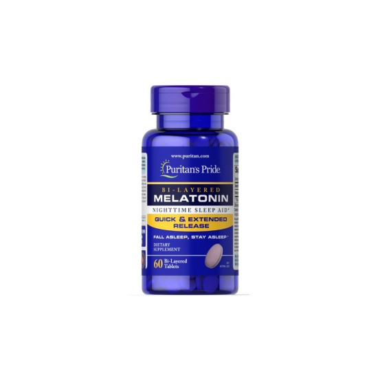 Puritan's Pride Melatonina 5mg Bi-layered 60 tablets