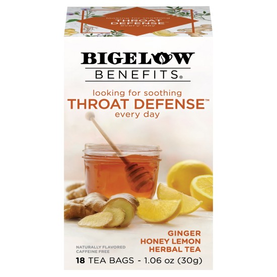 Bigelow Benefits Throat Defense Ginger Honey Lemon