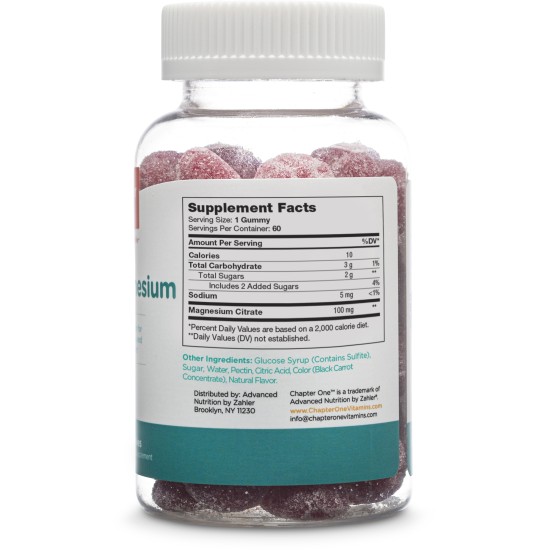 Zahler Gummy Magnesium Raspberry 60