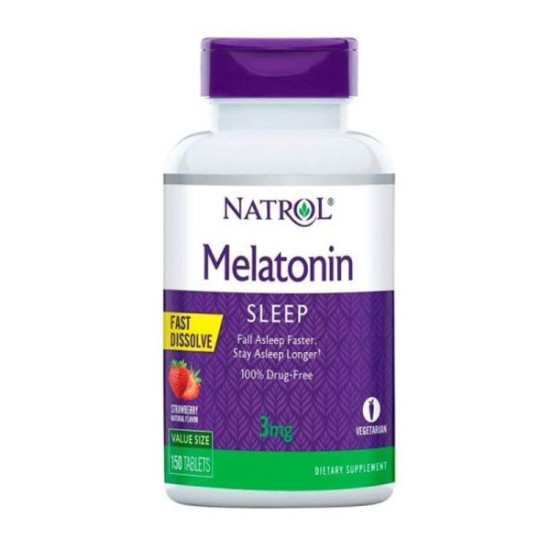 Natrol Melatonin 3Mg Fast Dissolve Fresa 150Caps