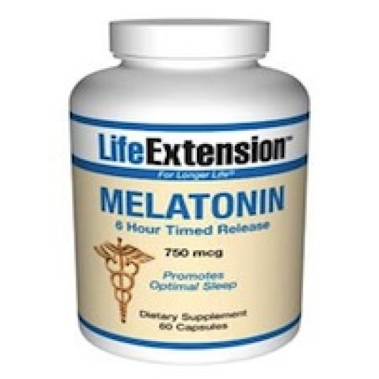 Life Extension Melatonina 750 Mcg ,6 Hours Time Released